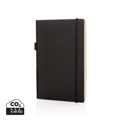 Picture of A5 DELUXE KRAFT HARDCOVER NOTE BOOK in Black.