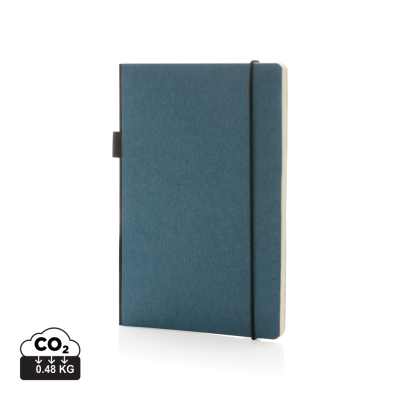Picture of A5 DELUXE KRAFT HARDCOVER NOTE BOOK in Blue.