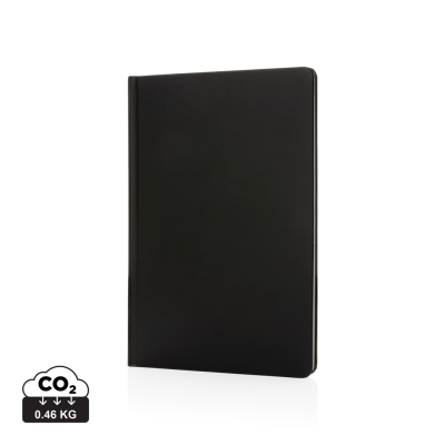 Picture of A5 IMPACT STONE PAPER HARDCOVER NOTE BOOK in Black.