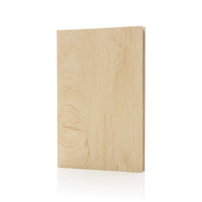 Picture of KAVANA WOOD PRINT A5 NOTE BOOK in Light Brown.