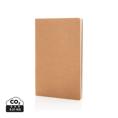 Picture of A5 STANDARD SOFTCOVER NOTE BOOK in Brown.