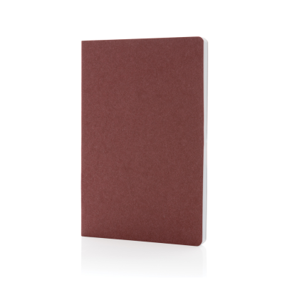 Picture of SALTON A5 GRS CERTIFIED RECYCLED PAPER NOTE BOOK in Cherry Red