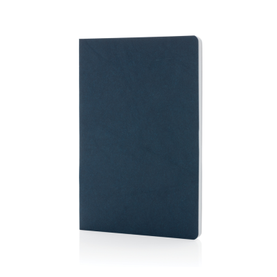 Picture of SALTON A5 GRS CERTIFIED RECYCLED PAPER NOTE BOOK in Blue.