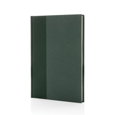 Picture of WORDS GRS CERTIFIED RPET & KRAFT A5 NOTE BOOK in Green, Green.