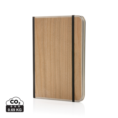 Picture of TREELINE A5 WOOD COVER DELUXE NOTE BOOK in Brown.