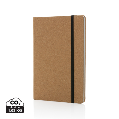 Picture of STONELEAF A5 CORK AND STONEPAPER NOTE BOOK in Brown.