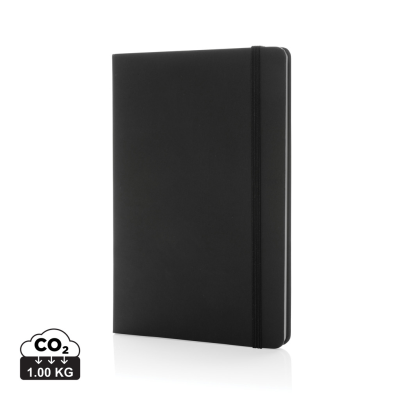 Picture of CRAFTSTONE A5 RECYCLED KRAFT AND STONEPAPER NOTE BOOK in Black.