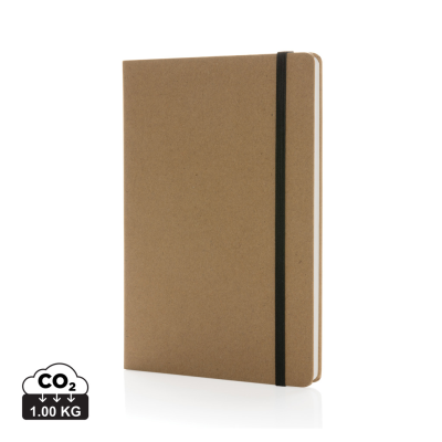 Picture of CRAFTSTONE A5 RECYCLED KRAFT AND STONEPAPER NOTE BOOK in Brown.