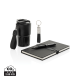 Picture of SWISS PEAK RCS CERTIFIED DELUXE BUSINESS GIFT SET W &  TUMBLER in Black