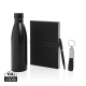 Picture of SWISS PEAK RCS DELUXE BUSINESS GIFT SET W &  WATER BOTTLE in Black