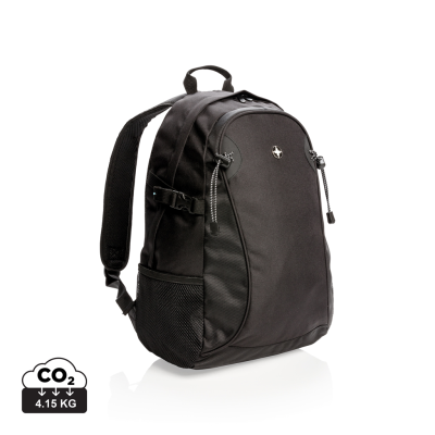 Picture of SWISS PEAK OUTDOOR BACKPACK RUCKSACK PVC FREE in Black