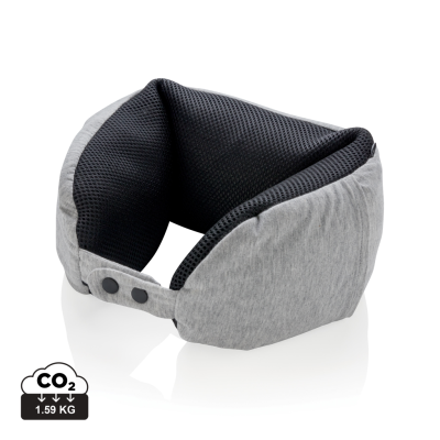 Picture of DELUXE MICROBEAD TRAVEL PILLOW in Grey.