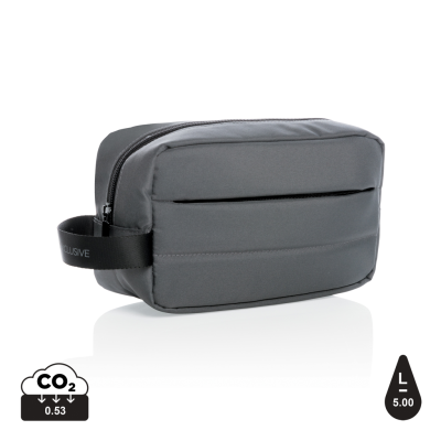 Picture of IMPACT AWARE™ RPET TOILETRY BAG in Anthracite Grey