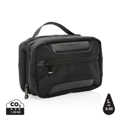 Picture of SWISS PEAK AWARE™ RPET VOYAGER TOILETRY BAG in Black