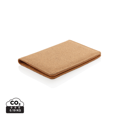 Picture of ECO CORK SECURE RFID PASSPORT COVER in Brown