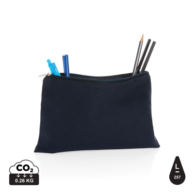 Picture of IMPACT AWARE™ 285 GSM RCANVAS PENCIL CASE UNDYED in Navy