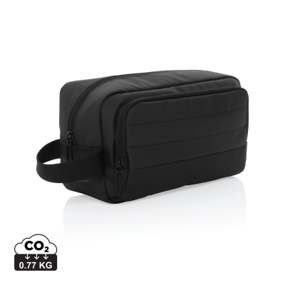 Picture of ARMOND AWARE™ RPET TOILETRY BAG in Black.