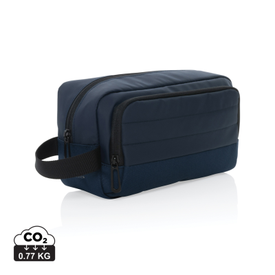 Picture of ARMOND AWARE™ RPET TOILETRY BAG in Navy.