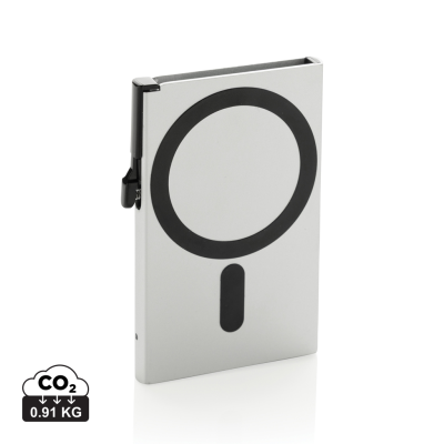 Picture of STANDARD ALUMINIUM METAL RFID MAGNETIC PHONE CARDHOLDER in Silver
