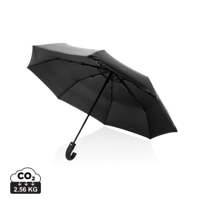 Picture of KENTO URBAN 21 AWARE™ 190T RPET AUTO OPEN & CLOSE UMBRELLA in Black
