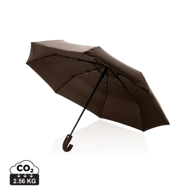 Picture of KENTO URBAN 21 AWARE™ 190T RPET AUTO OPEN & CLOSE UMBRELLA in Brown