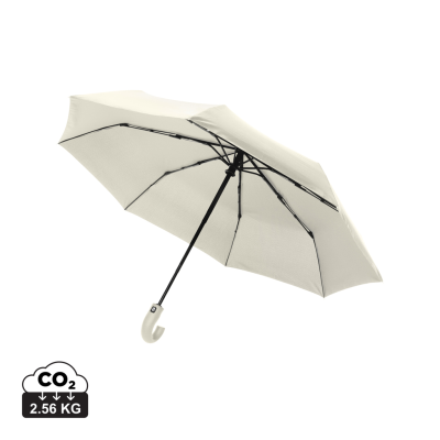 Picture of KENTO URBAN 21 AWARE™ 190T RPET AUTO OPEN & CLOSE UMBRELLA in Beige