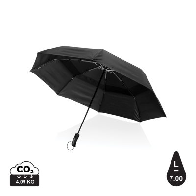 Picture of SWISS PEAK AWARE™ TORNADO 27” POCKET STORM UMBRELLA in Black.