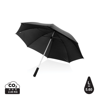 Picture of SWISS PEAK AWARE™ ULTRA-LIGHT MANUAL 25” ALUMINIUM METAL UMBRELLA in Black.