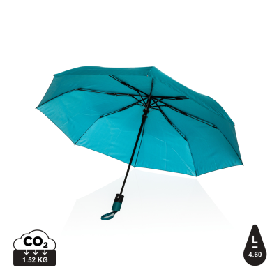 Picture of 21 INCH IMPACT AWARE™ 190T MINI AUTO OPEN UMBRELLA in Verdigris.