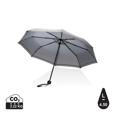 Picture of 20,5 INCH IMPACT AWARE RPET 190T PONGEEE MINI REFLECTIVE UMBRELLA in Grey