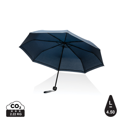 Picture of 20,5 INCH IMPACT AWARE RPET 190T PONGEEE MINI REFLECTIVE UMBRELLA in Navy.
