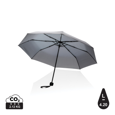 Picture of 20,5 INCH IMPACT AWARE RPET 190T MINI UMBRELLA in Anthracite.