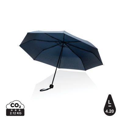 Picture of 20,5 INCH IMPACT AWARE RPET 190T MINI UMBRELLA in Navy.