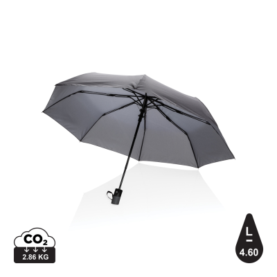 Picture of 21 INCH IMPACT AWARE™ RPET 190T MINI AUTO OPEN UMBRELLA in Anthracite