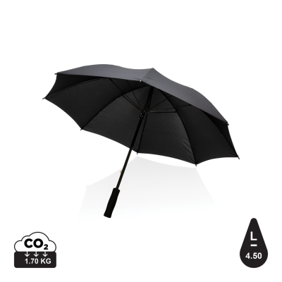 Picture of 23 INCH IMPACT AWARE™ RPET 190T STORM PROOF UMBRELLA in Black.