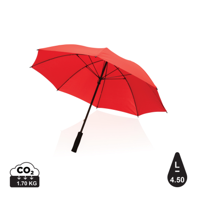 Picture of 23 INCH IMPACT AWARE™ RPET 190T STORM PROOF UMBRELLA in Red.