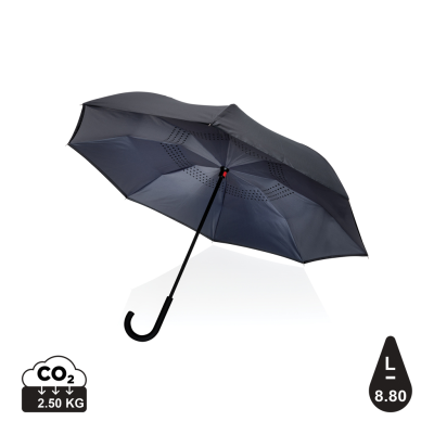 Picture of 23 INCH IMPACT AWARE™ RPET 190T REVERSIBLE UMBRELLA in Anthracite