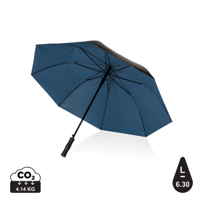 Picture of 27 INCH IMPACT AWARE™ RPET 190T DUAL COLOUR AUTO OPEN UMBRELLA in Blue.