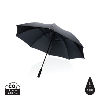 Picture of 30 INCH IMPACT AWARE™ RPET 190T STORM PROOF UMBRELLA in Black.