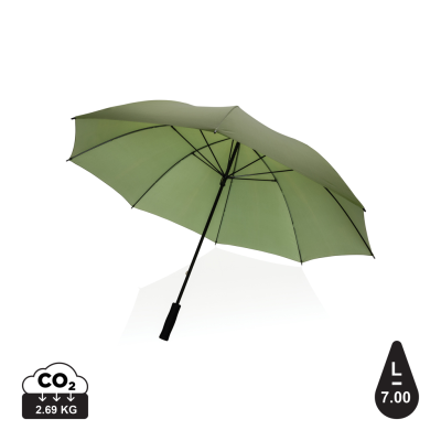 Picture of 30 INCH IMPACT AWARE™ RPET 190T STORM PROOF UMBRELLA in Green.