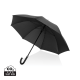 Picture of SWISS PEAK VERO AWARE™ RPET 25” UMBRELLA W LUXE HANDLE in Black