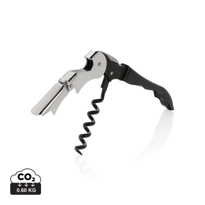 Picture of VINO WAITERS CORKSCREW BOTTLE OPENER in Black.