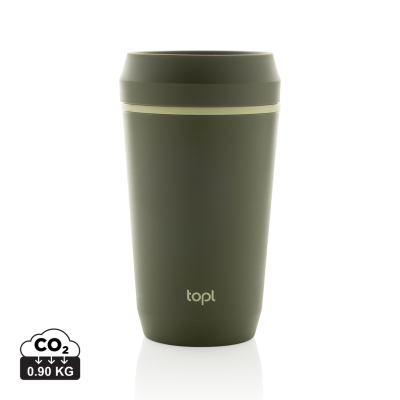 Picture of TOPL RECYCLED PLASTIC TO GO TUMBLER PATENTED 360 LID 354ML in Green
