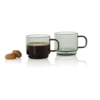 Picture of ADHOC IMPACT ESPRESSO CUP 70ML, 2 PCS SET in Clear Transparent