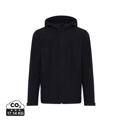 Picture of IQONIQ MAKALU MEN RECYCLED POLYESTER SOFT SHELL JACKET in Black