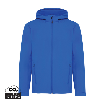 Picture of IQONIQ MAKALU MEN RECYCLED POLYESTER SOFT SHELL JACKET in Royal Blue.