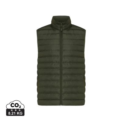 Picture of IQONIQ MERU MEN RECYCLED POLYESTER BODYWARMER in Khaki.