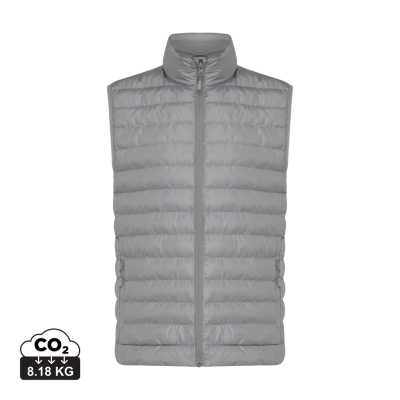 Picture of IQONIQ MERU MEN RECYCLED POLYESTER BODYWARMER in Silver Grey