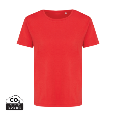 Picture of IQONIQ YALA LADIES RECYCLED COTTON TEE SHIRT in Luscious Red.