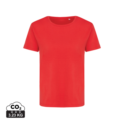 IQONIQ YALA LADIES RECYCLED COTTON TEE SHIRT in Luscious Red.